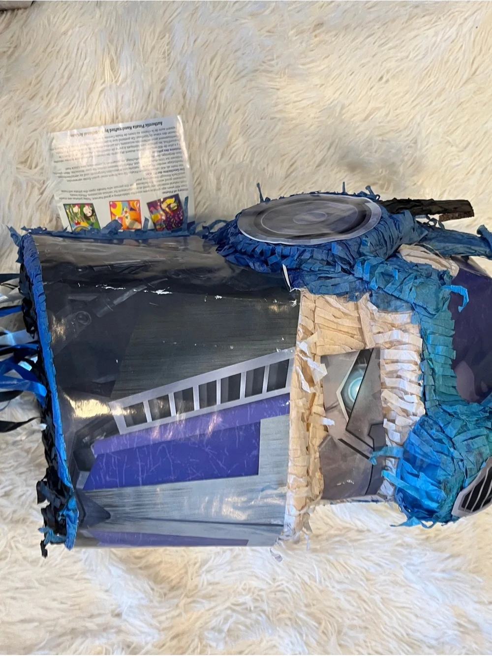 Transformers 3D Optimus Prime pull-string piñata,